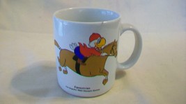  Sam The American Eagle 1984 LA Olympics Equestrian White Ceramic Coffee... - £15.64 GBP