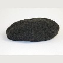 Mens Fashion Classic Flannel Wool Apple Cap Hat by Bruno Capelo ME904 Charcoal image 3