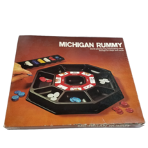 Michigan Rummy 1974 Milton Bradley Game  tray cards chips Complete 3 - 8 players - $29.94