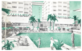The Sherry Frontenac Hotel on the Ocean Miami Beach Florida Postcard Posted 1953 - £7.08 GBP