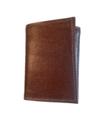 Vintage Di Lido Originals Tri-Fold Wallet: Mens: Natural Steerhide, Brown - $16.82