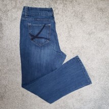 Lee Women&#39;s Size 14 Medium Perfect Fit Blue Denim High Rise Jeans - $20.67