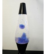 Lava Lite Lamp 32 Oz REPLACEMENT BOTTLE Blue Wax Clear Liquid SILVER STREAK - £77.49 GBP