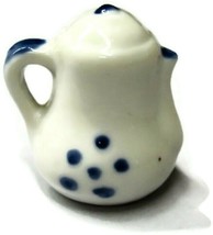 Vintage Miniature Pitcher Porcelain Blue and White - £12.37 GBP
