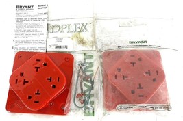 LOT OF 2 NEW BRYANT 21254R RECEPTACLES 20A, 125V - £46.87 GBP