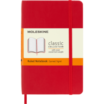 Moleskine Classic Notebook, Soft Cover, Ruled, Pocket (3.5&quot; x 5.5&quot;), Sca... - £19.35 GBP