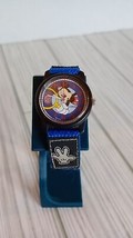 Lotus Youth Mickey Mouse Watch Blue hook and Latch Band Needs New Battery - £10.27 GBP