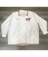Vtg Virginia Tech Basketball Warmup Jacket Adidas Team Issued VT XL - $740.37 MXN