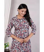 Women's Pure Cotton Printed Top Multicolor Blouse, Indian Daywear Casual... - $45.00