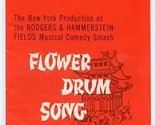 Flower Drum Song Program 1961 Elaine Dunn Gene Kelly Jack Soo Keye Luke  - £19.35 GBP