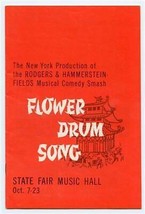 Flower Drum Song Program 1961 Elaine Dunn Gene Kelly Jack Soo Keye Luke  - £19.42 GBP