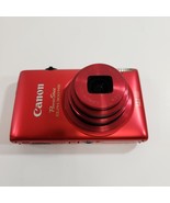 Canon PowerShot ELPH 300HS 12.1MP 5x Digital Camera Red w/ Box Complete ... - $139.65