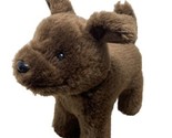 American Girl Doll Brown Articulated Brown Fluffy Dog Plush Standing Stu... - £10.93 GBP