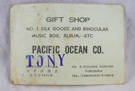 Vintage Pacific Ocean Company Yen Conversion Chart 1940&#39;s-1950&#39;s - £13.20 GBP