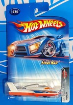 Hot Wheels 2005 Final Run Series #74 Hydrojet Hydroplane Pearl White &amp; Orange - £2.24 GBP