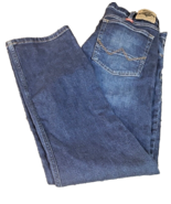 Wrangler 36x30 Slim Straight Dark Wash Blue Denim Jeans Western  92sswbr - $15.41 CAD