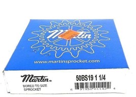 FACTORY SEALED MARTIN 50BS19-1-1/4 SPROCKET 1-1/4IN BORE 5/8IN PITCH 19TEETH