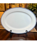 STUNNING  Antique Noritake M Nippon Oval Serving Platter Cobalt Blue/Gold - $1,339.36 MXN