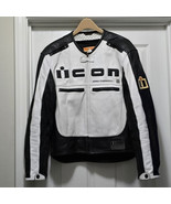 ICON Motorhead Asphalt Technologies Leather Armor Motorcycle Jacket Whit... - $4,156.51 MXN