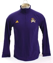Adidas Purple East Carolina Pirates 1/4 Zip Long Sleeve Tee Shirt Men&#39;s ... - £29.60 GBP