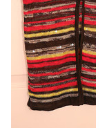 J JONES NEW YORK S KNIT CARDIGAN SS CLEAR SEQUENCE STRIPE BROWN HOT PINK... - €12,18 EUR