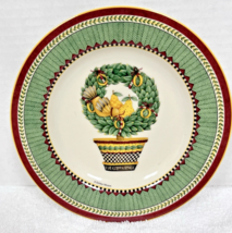 Sakura Debbie Mumm 12 Days of Christmas 5 Five Golden Rings Salad Plate 8&quot; - $184.76 MXN