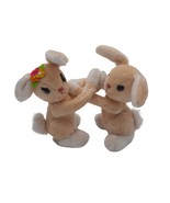 Vintage Dakin honey bunch hugging bunny rabbits 12” Easter Plush Stuffed... - £10.41 GBP