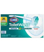 CLOROX TOILET CLEANER BOWL WAND 36 REFILLS BRUSH DISPOSABLE SCRUBBER CLE... - $33.99