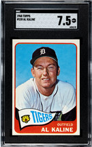 Al Kaline 1965 Topps Baseball Card #130- SGC Graded 7.5 NM+ (Detroit Tigers/HOF) - £107.62 GBP