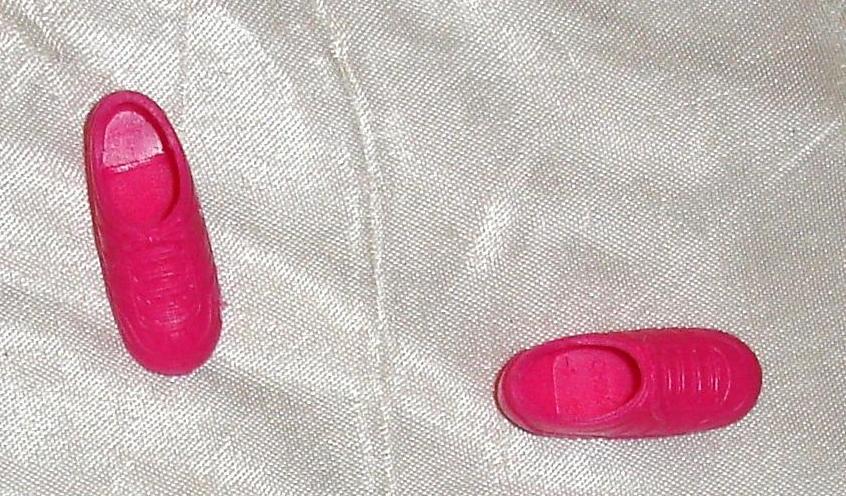 vintage Barbie doll shoes pink tennis shoes dark rose hint of purple Mattel - £8.11 GBP vintage Barbie doll shoes pink tennis shoes dark rose hint of purple Mattel - £8.11 GBP
