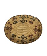 Native American Coil Woven Oval Basket Hand Woven Tray Basket Indigenous... - €51,16 EUR