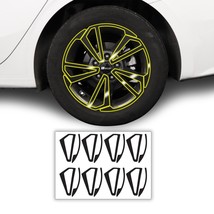 Fits Kia Forte 2022 2023 Wheel Rim Chrome Delete Cover Decal Blackout Trim - £39.33 GBP