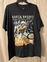 Garth Brooks World Tour 2014-2016 Concert T Shirt Black Size Large - £6.45 GBP