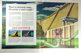 Vintage Print Ad 1956 Allis-Chalmers 2-Page Color Spread Generator Elect... - £23.32 GBP