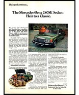 1977 Magazine Car Print Ad - Mercedes Benz 280SE Sedan A6 - $121.05 MXN