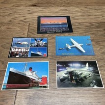 Vintage Lot of 5 Queen Mary Spruce Goose Travel Souvenir Postcards  KG JD - $188.27 MXN