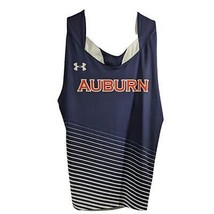 Auburn Track Jersey Mens Sz Large Tigers War Eagle Blue Striped Team Issued - $43.56