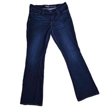 Signature Levi Strauss Co Blue Dark Wash Bootcut Jeans 16L W33 L34 - $14.95