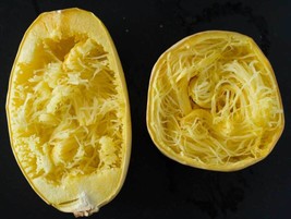 LWSTORE Vegetable Spaghetti Squash 10 Seeds Winter Squash Fun To Grow USPS Shipp - £6.29 GBP