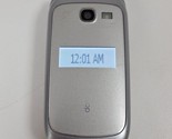 Doro PhoneEasy 618 Silver/White Flip Phone (Consumer Cellular) - $19.99