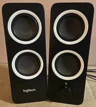 Logitech Z200 10W Multimedia Speakers - Black W/ White Trim - Tested &amp; W... - $19.32