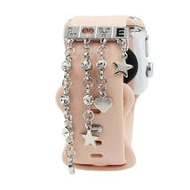Watch Silicone Watch Band Decoration Ring Diamond Series Decoration Buckle - £9.56 GBP