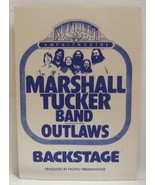 MARSHALL TUCKER BAND / OUTLAWS - ORIGINAL 70's CONCERT BACKSTAGE PASS *LAST ONE* - $25.00