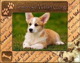 Pembroke Welsh Corgi Laser Engraved Wood Picture Frame (5 x 7) - £24.31 GBP