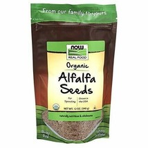 NOW Foods, Organic Alfalfa Seeds For Sprouting, Grown in the USA, Certified N... - £12.25 GBP