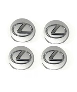 Set of 4Pcs - Lexus Wheel Centre Hub Caps Badge Emblems - 62mm - Silver - $114.42 MXN