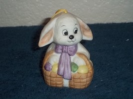 CERAMIC BUNNY BELL ~ STANDS 1 1/2 INCHES TO 2 INCHES TALL - $4.09 CAD