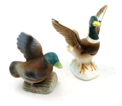 Vintage Bone China Mallard Rouen Ducks Miniatures - $9.85