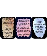3 Friendship Sayings #1 3&quot; x 4&quot; Love Note Inspirational, Family and Frie... - £5.57 GBP