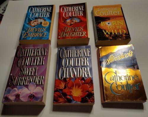 6 Catherine Coulter Romance Novels Historical &amp; Contemporary - $28.49